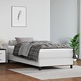 Homgoday Federkernmatratze, weiß, 80 x 200 x 20 cm, aus Kunstleder, Matratze für Schlafsofa, Matratze für Bettgestell