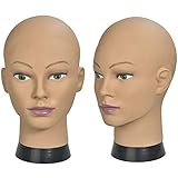 Frisierkopf, weiblich, kosmetologisch, Mannequin-Kopf für Perückenherstellung und Präsentation mit kostenloser Klemme