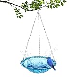 Vogelfutterspender zum Aufhängen, Vogeltränke Hängend, Vogelfutterhaus, Vogeltränken für Den Garten, Vogelfutterhaus für Vögel, Geeignet zum Aufhängen in Ihrem Garten, 23.5 x 40cm