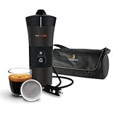 Handpresso Handcoffee Auto Set 21002 | 12V Kaffeemaschine | Kaffeemaschine Auto mit Tasse une Tasche | Handpresso 12V, tragbare Espressomaschine Senseo Pads | Kaffeemaschine Auto 12V für Reisen.