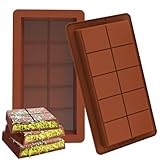 Webake Schokoladenform Tief Silikon Schokolade Form 2 Stück Silikonform Schokoladentafel Form Tiefe Schokoladenform Extra Tief Schokoladen Form für Schokolade Praline Süßigkeiten