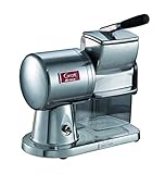 Ariete Gratì Superior 449, Professionelle Elektrische Käsereibe aus Aluminiumdruckguss für Käse, Brot, Schokolade, Trockenfrüchte, Induktionsmotor, Einfach zu Reinigen, 350W, Silber Poliert