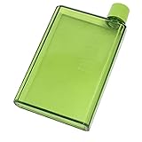 Flache Trinkflasche, A5 A6 Tragbare Papier-Trinkflasche, 350 ml/420 ml, umweltfreundlich, BPA-frei für Schule, Fitnessstudio im Freien
