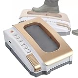 YXFAZPP Automatischer Stiefelschaber, Schuhsohlen-Reinigungsmaschine, elektrische Haushalts-Schuhwaschmaschine, vollautomatische intelligente Schuhsohlen-Reinigungsmaschine (Gold)