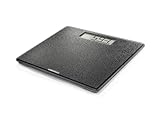 Soehnle Personenwaage Style Sense Comfort Coral, Körperwaage mit hochwertig mattiertem Glas, Coral Design, große LCD-Anzeige, rutschhemmende Oberfläche, Waage mit Tragkraft bis 180kg, schwarz