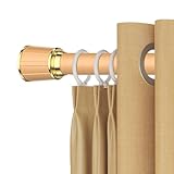 Ausziehbare Gardinenstange, 33 mm, 410500 cm, ohne Bohren, Teleskop-Duschstange für Badezimmer, Küche, Tür, Schrank und Balkon, Gelb, verstellbar, 310450 cm