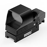 Feyachi RS-31 Red Dot Visier, Rotpunktvisier Airsoft mit 20mm/22mm Picatinny Schiene, 4 Reticles 6 Helligkeitseinstellungen Leuchtpunktvisier Zielfernrohr für Jagd Softair Pistole