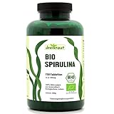 dreikraut Bio Spirulina, 750 Presslinge, 4-Monats-Vorrat, aus kontrollierter Aquakultur, rückstandsgeprüft