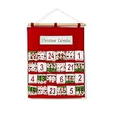 For Creative Christmas Adventskalender Candy Storage Bag Reusable Countdown Hanging Calendar New Year Ornaments Decoration Christmas Countdown Surprise