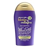 OGX Thick & Full Biotin & Collagen Shampoo (88,7 ml), nährstoffreiches Volumenshampoo & Haarpflege Shampoo mit Biotin, Kollagen und Weizenproteinen