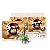 Senseo® Pads Guten Morgen Strong XL - Kaffee RA-zertifiziert - 5 Packungen x 10 Becherpads