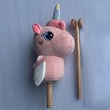 FUNLIO Einhorn-Steckenpferd für Kleinkinder – Rosa