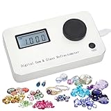 twostronking Refraktometr dla Schmucka, 700 Mah Edelstein Prüfgerät, Mit LCD-Display, Brechungsindex 1.300-3.000, Messgenauigkeit 0,001, Geeignet Für Diamanten, Schmuck, Jade, Kristall