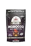 Poppamies Morocco BBQ Rub, Ras El Hanout Style Trockenmarinade & Grillgewürz Perfekt für Fisch, Gemüse, Huhn, Schwein, Rind - Großpackung (200g)