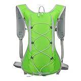 Fzzuzdlap Outdoor-Fahrradtasche, Wassertasche, Tragbar, Wasserdicht, Fahrradrucksack, Sport, Reisen, Klettern, Reiten, Rucksack-GrüN