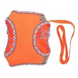 UKCOCO 1 Set Haustierträger Welpenweste Geschirr Hundegeschirr Hundeweste Geschirr Hundekette Leine Hunde Für Training Fellpflege Outdoor Welpengeschirr Geschirre Haustierzubehör Orange