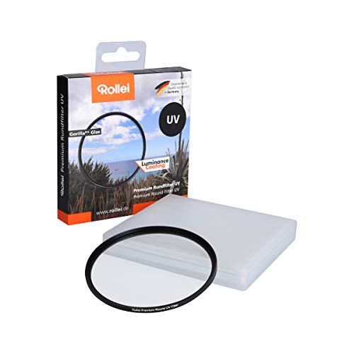 Rollei Premium Rundfilter UV 77 mm - UV Filter und Schutzfilter mit Aluminium-Ring aus Gorilla Glas mit spezieller Beschichtung - Größe: 77 mm