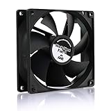 AABCOOLING Black Silent Fan 9 - Leise und Efizieant 92mm Gehäuselüfter mit 4 Anti-Vibration-Pads - CPU Kühlung, Ventilator 12V, Prozessor Kühler, Lüfter PC, 21 dB(A), 76 m3/h