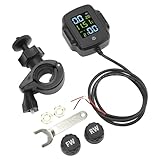 USB-Lade-Moto-TPMS, Dauerhafte Leistung, DC 12 V, Reifendrucküberwachungssystem, Stabiles Signal, Professionell, mit Display für Motorräder