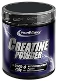 IronMaxx Creatine Monohydrat-Pulver - Neutral, 250g Dose | hochdosiert mit 5000mg Kreatin Monohydrat pro Portion | vegan und zuckerfrei