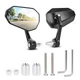 SUPAREE Motorrad Spiegel Universal Motorrad Rückspiegel Motorrad Spiegel e-geprüft 360°Drehbar mit Robuste Aluminiumlegierung kompatibal für Scooter Roller ATV(Links und Rechts)