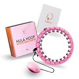 ASIKUY Smart Hula Hoop Reifen mit Gewichtsball für Erwachsene 24 verstellbare Segmente für Gewichtsverlust