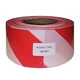 Absperrband 75mm x 500 m rot/weiß zum Absperren von Gefahrenbereichen
