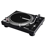 Reloop RP-2000 MK2 - DJ Plattenspieler mit quarzgesteuerten Direktantrieb und Phono-/Lineausgang, schwarzmetallic