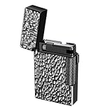 Feuerzeug，Stabfeuerzeug Gas NachfüLlbar，Personalisierte Geschenke Lighter ，Geschenkegeburtstagsgeschenk FüR MäNner Ehemann Vater Geschenk (Schwarz)