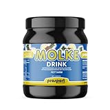 Prosport Molke Drink, Ananas + L-Carnitin, Trinkmolke in Dose, Süssmolke Molkepulver, 1000g Dose