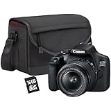 Canon EOS 2000D BK 18-55 is + SB130 + 16GB EU26 SLR-Kamera-Set, 24,1 MP, CMOS 6000 x 4000 Pixel, Schwarz – Digitalkameras ( Full HD, Schwarz)