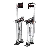 VEVOR Arbeitsstelzen Trockenbau 45,7-76,2cm Höhenverstellbar Aluminiumstelzen Deckenbau 103kg Tragfähigkeit Malerstelzen 27-29cm Fußgröße Für Malerarbeiten Heimdekoration Baumschnitt Elektroarbeiten