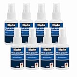 Klarfix Hände- & Flächendesinfektionsmittel nach WHO-Rezeptur für Hand, Haut und Flächen I Ideal für unterwegs | Wirksam gegen Bakterien, Pilze & Viren | Hygienisch & hautfreundlich (8x 50ml)