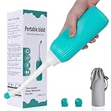 Po Dusche 500 ml Analdusche Flasche | Tragbares Reisebidet mit 2 Aufbewahrungstaschen | Geeignet für die Postpartale Dammpflege und Baby-Popo-Reinigung (Grün, 500ML)