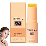 Vitamin-C-Serum-Stick für das Gesicht, sorgt für strahlende Haut mit Vitamin C, spendet Feuchtigkeit und strafft die Haut, Anti-Aging, reduziert dunkle Flecken und feine Linien (1pcs)