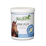 Stiefel Zink Plus für Pferde, hochwertige Kombination aus organisch gebundenem Zink, Eisen, Kupfer, Mangan & Selen, unterstützt das Immunsystem, die Haut & den Fellwechsel, Spurenelemente, 900g