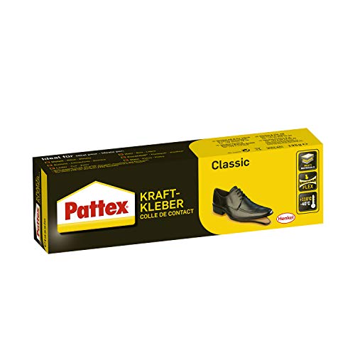 Pattex Kraftkleber Classic, extrem starker Kleber für höchste Festigkeit, Alleskleber für den universellen Einsatz, hochwärmefester Klebstoff, 1 x 125g