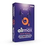 Airmax Nasenspreizer | 76,1% Mehr luft | Besser atmen, Besser schlafen | Schnarchstopper | 2 Stück Größe Mittel (M) Pack für 6 Monate | Nasendilatator für eine Freie Atmung durch die Nase