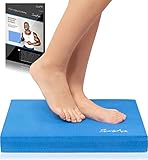 SportyAnis® Balance-Pad inkl. Übungsheft - Innovatives Balance-Kissen zur Stärkung der Tiefenmuskulatur und Steigerung von Balance, Stabilität und Gleichgewicht (XXL Blau)