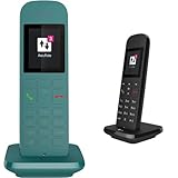 Telekom Speedphone 12 Petrol & Speedphone 12 Schwarz Kabelloses Telefon,Eco-Mode,Strahlungsarm BRANDNEU