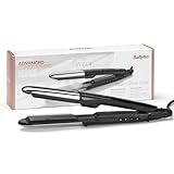 BaByliss Steam Shine Styler, 2-in-1 Dampfglätteisen, für müheloses Glätten oder leichte Locken, ST496E, Schwarz