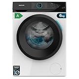 Cecotec Frontlader-Waschtrockner 6kg Bolero DressCode 6110 Inverter. 1200U/min, A, Inverter Plus Motor, SteamMax, 11 Programme, Trommelreinigung, Schnellzyklus, Startverzögerung, Stop&Go, Extra Spülen