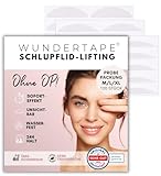 WUNDERTAPE Schlupflider Stripes Schlupflid-Tape Streifen zum Augenlid-Lifting ohne OP! (wasserfest, 24h Halt, double eyelid lifting tapes) Augenlid-Tape (M + L + XL)