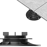 50x LANGFIT® Stelzlager 'M' für Terrassenplatten – Stufenlos höhenverstellbar von 18 bis 36mm – Fugenkreuz 3mm – Flexibles Adaptersystem – Made in Germany – MS-SL18-036-FK