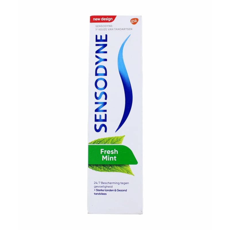 SENSODYNE Zahnpasta Fresh Mint für empfindliche Zähne - 2er Pack (2 x 75 ml)