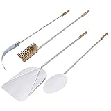 GIEMME 4er Set Pizzaschaufeln Ø 33 cm für Backofen Tiefe 100/110 cm