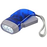 DIGIFLEX Handbrenner, Gartengeräte, 3 LED Dynamo Taschenlampe für Camping, Wandern, Herbst und Überleben, keine Batterien erforderlich, Eco & wiederaufladbar - von TRIXES