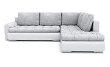 Ecksofa Tokio V mit Schlaffunktion! Best Schlafsofa. Eckcouch Bettkasten. Couch Wohnzimmer Polstermöbel. Möbel Schlaffunktion. Schlafsofa (LAWA 09 + Soft 17 RECHTS), 200x75x230