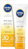 NIVEA SUN UV Gesicht Q10 Anti-Age Sonnenschutz mit LSF 30 (50 ml), feuchtigkeitsspendende Gesichtssonnencreme, Anti-Falten Sonnencreme mit Schutz vor UVA/UVB-Strahlen