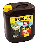 Carbolan 3in1 5L Naturbraun | Holzlasur | Holzschutz | Direkt auf unbehandeltem Holz streichbar